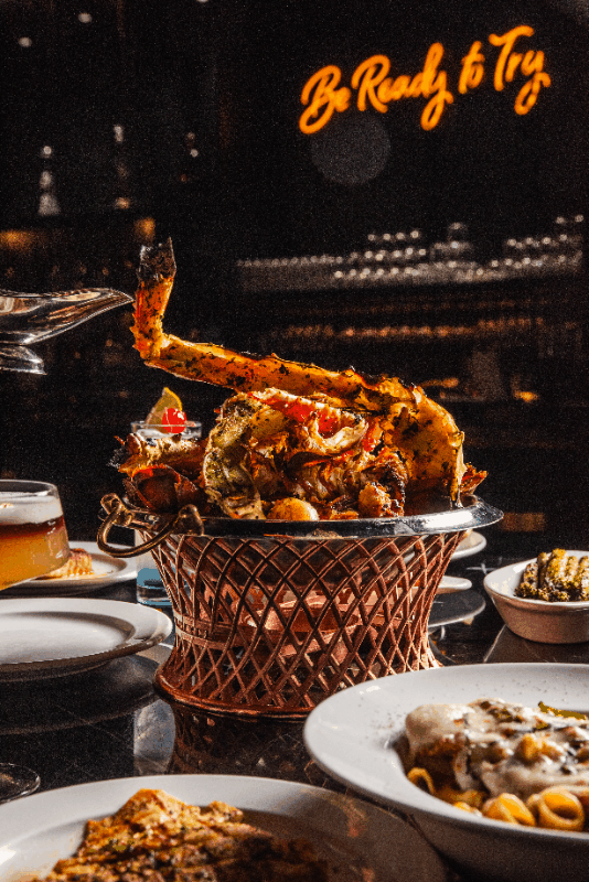 A moving view of the Provaré seafood tower